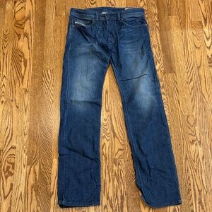 Diesel Indigo Straight Leg Jeans